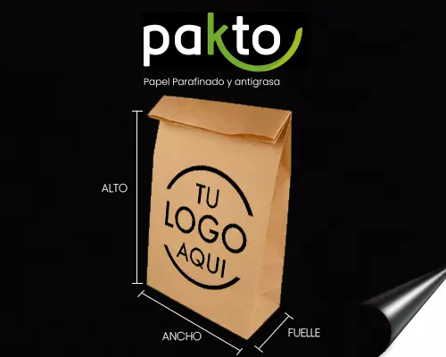 Bolsas kraft premium con impresión personalizada y sin manija