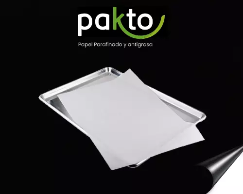 Papel de horneo o papel siliconado de 60 x 40 cm para panadería y repostería